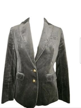 J Crew Women's Lined Two Button Closure Fitted Blazer Size 0P